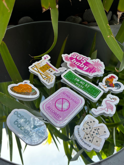 Croquetta Love Waterproof Glitter Holographic Sticker