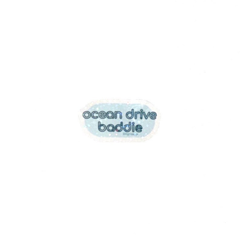 Ocean Drive Baddie Waterproof Holographic Glitter Sticker